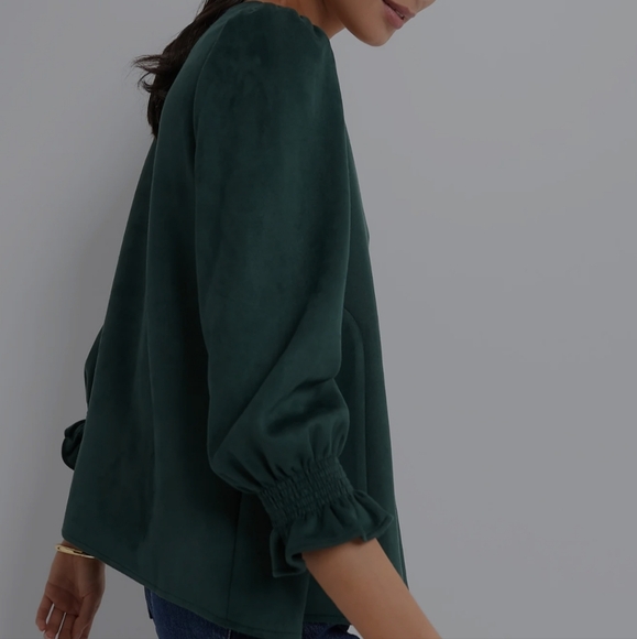 Tuckernuck Deep Green Blouse - Picture 15 of 15